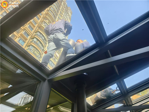 平客壁炉南京碧桂园别墅丹麦Aduro A17独立火炉安装.jpg